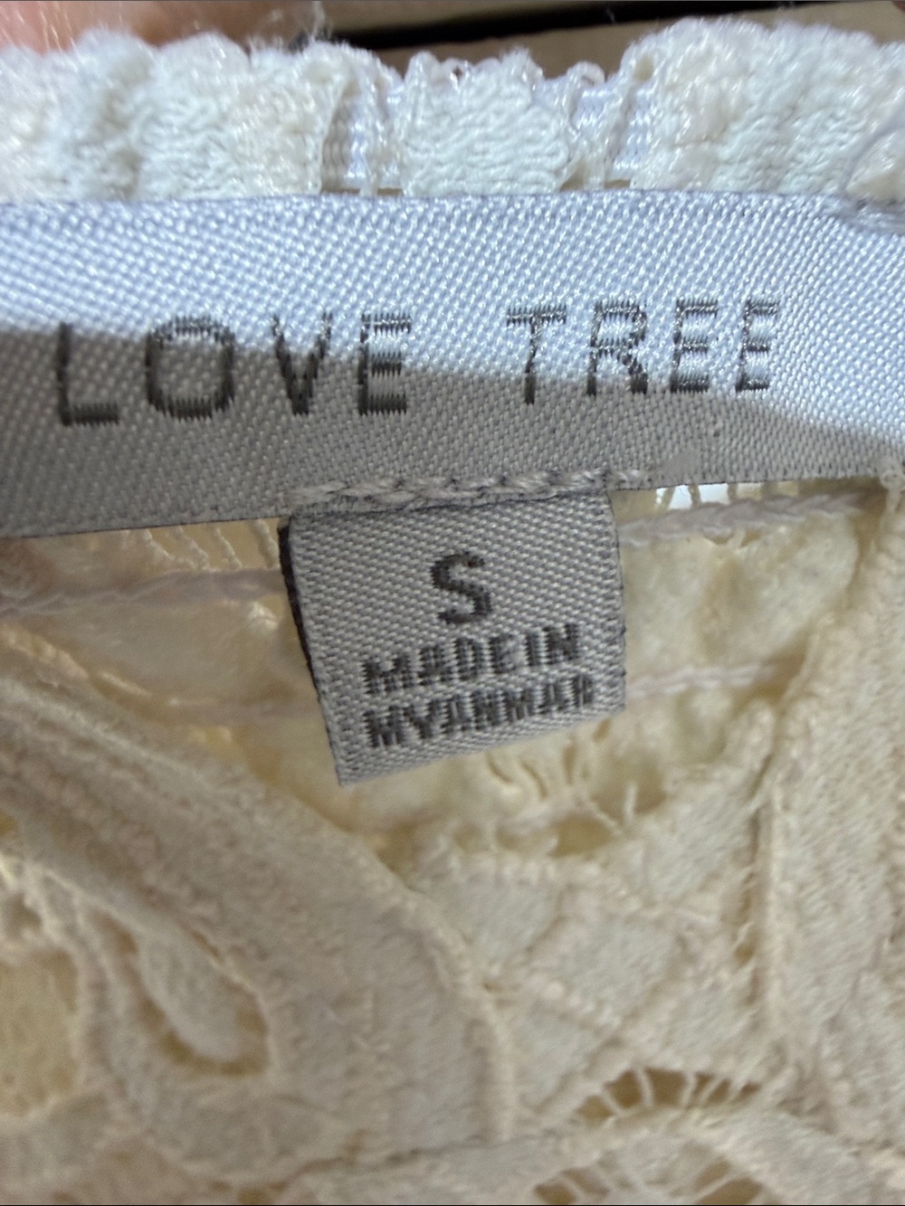 Love Tree Cream Lace Spaghetti Strap Dress - Picture 2 of 6